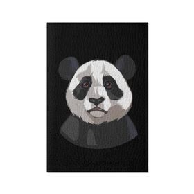 Обложка для паспорта матовая кожа с принтом Panda в Новосибирске, натуральная матовая кожа | размер 19,3 х 13,7 см; прозрачные пластиковые крепления | Тематика изображения на принте: милый | панда