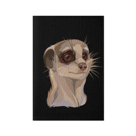 Обложка для паспорта матовая кожа с принтом Meerkats в Новосибирске, натуральная матовая кожа | размер 19,3 х 13,7 см; прозрачные пластиковые крепления | meerkats | животные | милый | сурикат | сурикаты