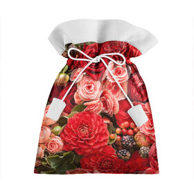 Подарочный 3D мешок с принтом Шикарный букет в Новосибирске, 100% полиэстер | Размер: 29*39 см | Тематика изображения на принте: 8 марта | блеск | гвоздики | красный | красота | невероятный | огромный букет | пёстрый | праздник | розы | роскошный | цветы | шикарный