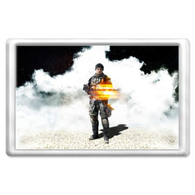 Магнит 45*70 с принтом Battlefield 4 Soldier в Новосибирске, Пластик | Размер: 78*52 мм; Размер печати: 70*45 | Тематика изображения на принте: art | battlefield