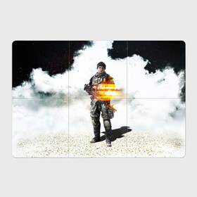 Магнитный плакат 3Х2 с принтом Battlefield 4 Soldier в Новосибирске, Полимерный материал с магнитным слоем | 6 деталей размером 9*9 см | Тематика изображения на принте: art | battlefield