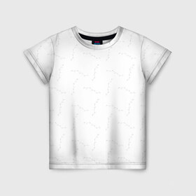 Детская футболка 3D с принтом Узоры в Новосибирске, 100% гипоаллергенный полиэфир | прямой крой, круглый вырез горловины, длина до линии бедер, чуть спущенное плечо, ткань немного тянется | art | drawing | print | spring | графика | нежная | стильная