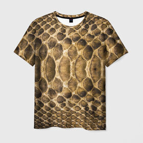 Мужская футболка 3D с принтом Змеиная кожа в Новосибирске, 100% полиэфир | прямой крой, круглый вырез горловины, длина до линии бедер | fasion | snake | блеск | дерзость | змеиная | змея | кожа | кожура | красота | крутость | мода | показуха | статус | стиль | ткань | шик