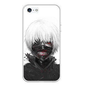 Чехол для iPhone 5/5S матовый с принтом Tokyo Ghoul в Новосибирске, Силикон | Область печати: задняя сторона чехла, без боковых панелей | anime | ghoul | tokyo | tokyo ghoul | гуль