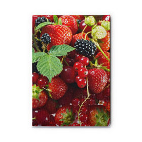 Обложка для автодокументов с принтом Любимые ягоды в Новосибирске, натуральная кожа |  размер 19,9*13 см; внутри 4 больших “конверта” для документов и один маленький отдел — туда идеально встанут права | вкусно | голубика | дача | деревня | ежевика | зелень | клубника | малина | огород | полезно | сад | смородина | сок | фрукты | черника | шиповник | ягоды