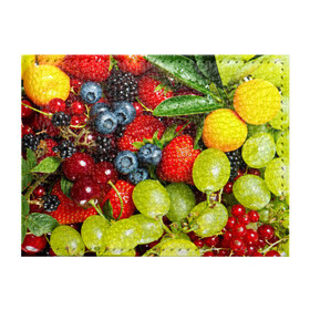 Обложка для студенческого билета с принтом Вкусные ягоды в Новосибирске, натуральная кожа | Размер: 11*8 см; Печать на всей внешней стороне | виноград | вкусно | голубика | дача | деревня | ежевика | клубника | малина | огород | полезно | рябина | сад | смородина | сок | фрукты | черника | ягоды