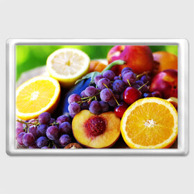 Магнит 45*70 с принтом Спелые фрукты в Новосибирске, Пластик | Размер: 78*52 мм; Размер печати: 70*45 | абрикос | алыча | апельсин | бодрость | веган | виноград | витамины | груша | диета | еда | здоровье | лайм | лимон | молодость | нектар | овощи | персик | питание | польза | сок | фрукты | яблоко | ягоды