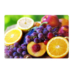 Магнитный плакат 3Х2 с принтом Спелые фрукты в Новосибирске, Полимерный материал с магнитным слоем | 6 деталей размером 9*9 см | абрикос | алыча | апельсин | бодрость | веган | виноград | витамины | груша | диета | еда | здоровье | лайм | лимон | молодость | нектар | овощи | персик | питание | польза | сок | фрукты | яблоко | ягоды