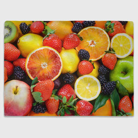 Плед 3D с принтом Ягоды и фрукты в Новосибирске, 100% полиэстер | закругленные углы, все края обработаны. Ткань не мнется и не растягивается | абрикос | алыча | апельсин | бодрость | веган | виноград | витамины | груша | диета | еда | здоровье | клубника | лайм | лимон | малина | молодость | нектар | овощи | персик | питание | польза | смородина
