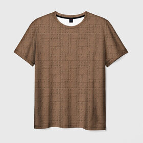 Мужская футболка 3D с принтом Бронированная обшивка в Новосибирске, 100% полиэфир | прямой крой, круглый вырез горловины, длина до линии бедер | броня | заклепки | защита | металл | текстура