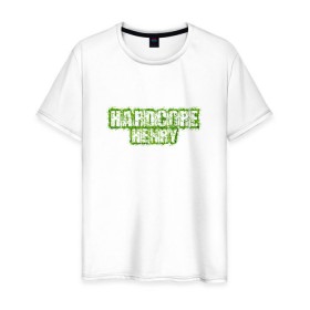 Мужская футболка хлопок с принтом Hardcore Henry в Новосибирске, 100% хлопок | прямой крой, круглый вырез горловины, длина до линии бедер, слегка спущенное плечо. | Тематика изображения на принте: 