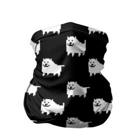 Бандана-труба 3D с принтом Undertale Annoying dog в Новосибирске, 100% полиэстер, ткань с особыми свойствами — Activecool | плотность 150‒180 г/м2; хорошо тянется, но сохраняет форму | 8 bit | annoying dog | black | dog | pixel art | undertale