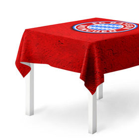 Скатерть 3D с принтом Бавария лого в Новосибирске, 100% полиэстер (ткань не мнется и не растягивается) | Размер: 150*150 см | bayern | munchen | бавария | мюнхен | фк | фк бавария | футбол