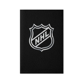 Обложка для паспорта матовая кожа с принтом NHL в Новосибирске, натуральная матовая кожа | размер 19,3 х 13,7 см; прозрачные пластиковые крепления | nhl | канада | спорт | хоккей | хоккейная лига