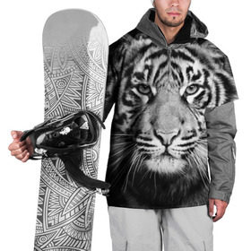 Накидка на куртку 3D с принтом Красавец тигр в Новосибирске, 100% полиэстер |  | джунгли | дикая кошка | животные | зверь | король | кровь | мясо | опасность | охотник | тигр | хищник | царь | цирк