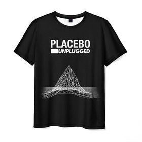 Мужская футболка 3D с принтом Placebo в Новосибирске, 100% полиэфир | прямой крой, круглый вырез горловины, длина до линии бедер | Тематика изображения на принте: placebo | брайан молко | молко | плацебо | плейсибо | плэйсибо