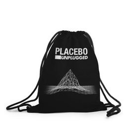 Рюкзак-мешок 3D с принтом Placebo в Новосибирске, 100% полиэстер | плотность ткани — 200 г/м2, размер — 35 х 45 см; лямки — толстые шнурки, застежка на шнуровке, без карманов и подкладки | placebo | брайан молко | молко | плацебо | плейсибо | плэйсибо