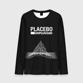 Мужской лонгслив 3D с принтом Placebo в Новосибирске, 100% полиэстер | длинные рукава, круглый вырез горловины, полуприлегающий силуэт | Тематика изображения на принте: placebo | брайан молко | молко | плацебо | плейсибо | плэйсибо