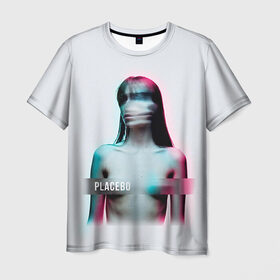 Мужская футболка 3D с принтом Placebo Meds в Новосибирске, 100% полиэфир | прямой крой, круглый вырез горловины, длина до линии бедер | placebo | брайан молко | молко | плацебо | плейсибо | плэйсибо