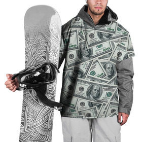 Накидка на куртку 3D с принтом Банкноты в Новосибирске, 100% полиэстер |  | dollars | swag | бабло | банкноты | деньги | доллары | кеш | сваг | свег | свэг