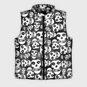 Мужской жилет утепленный 3D с принтом Misfits в Новосибирске,  |  | misfits | skull | swag | группа | рок | сваг | свег | свэг | череп