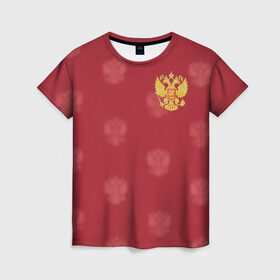 Женская футболка 3D с принтом Сборная России по футболу в Новосибирске, 100% полиэфир ( синтетическое хлопкоподобное полотно) | прямой крой, круглый вырез горловины, длина до линии бедер | russia | акинфеев | дзюба | россия | рф | футбол | черышев