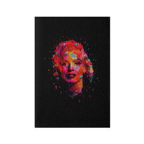 Обложка для паспорта матовая кожа с принтом Marilyn Monroe Art в Новосибирске, натуральная матовая кожа | размер 19,3 х 13,7 см; прозрачные пластиковые крепления | Тематика изображения на принте: art | marilyn monroe | живопись | искусство | мэрилин монро