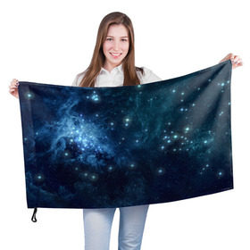 Флаг 3D с принтом Слияние галактик в Новосибирске, 100% полиэстер | плотность ткани — 95 г/м2, размер — 67 х 109 см. Принт наносится с одной стороны | вселенная | галактика | звёзды | комета | космос | метеориты | метеоры | созвездия
