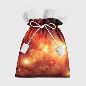 Подарочный 3D мешок с принтом Пылающий космос в Новосибирске, 100% полиэстер | Размер: 29*39 см | Тематика изображения на принте: вселенная | вспышка | галактика | звёзды | комета | космос | метеориты | метеоры | огонь | пламя | планеты | свет