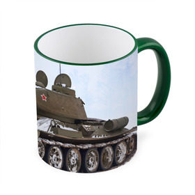 Кружка 3D с принтом Танк т34-85 в Новосибирске, керамика | ёмкость 330 мл | 34 85 | армия | танк
