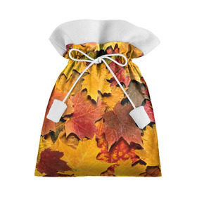 Подарочный 3D мешок с принтом Осень на дворе в Новосибирске, 100% полиэстер | Размер: 29*39 см | Тематика изображения на принте: бордовый | жёлтый | красный | листва | листья