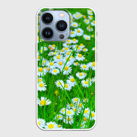 Чехол для iPhone 13 Pro с принтом Ромашки в Новосибирске,  |  | поле | природа | ромашка | цветы