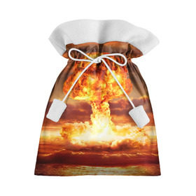 Подарочный 3D мешок с принтом Атомный взрыв в Новосибирске, 100% полиэстер | Размер: 29*39 см | агрессия | атомный взрыв | водородная бомба | вспышка | гриб | огонь | пламя | ударная волна | уничтожение | урон | ядерный удар