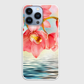 Чехол для iPhone 13 Pro с принтом Цветы над водой в Новосибирске,  |  | букет | вода | душистый аромат | озеро | приятный запах | пруд | растение | цветок | цветы