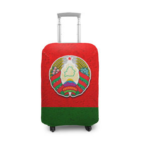 Чехол для чемодана 3D с принтом Белоруссия в Новосибирске, 86% полиэфир, 14% спандекс | двустороннее нанесение принта, прорези для ручек и колес | беларус | беларусь | белорус | белоруссия | белорусский | национальный | нация | флаг | флаги