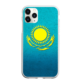 Чехол для iPhone 11 Pro Max матовый с принтом Флаг Казахстана в Новосибирске, Силикон |  | Тематика изображения на принте: казах | казахский | казахстан | национальный | нация | республика | рк | флаг | флаги