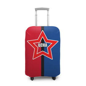 Чехол для чемодана 3D с принтом ЦСКА в Новосибирске, 86% полиэфир, 14% спандекс | двустороннее нанесение принта, прорези для ручек и колес | премьер лига | рфпл | футбол | цска