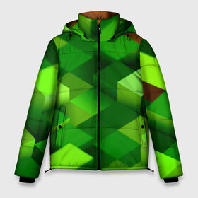 Мужская зимняя куртка 3D с принтом Minecraft в Новосибирске, верх — 100% полиэстер; подкладка — 100% полиэстер; утеплитель — 100% полиэстер | длина ниже бедра, свободный силуэт Оверсайз. Есть воротник-стойка, отстегивающийся капюшон и ветрозащитная планка. 

Боковые карманы с листочкой на кнопках и внутренний карман на молнии. | green | зеленый