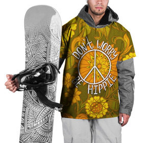 Накидка на куртку 3D с принтом Хиппи 4 в Новосибирске, 100% полиэстер |  | hippie | peace | пацифик | хиппи