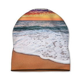 Шапка 3D с принтом Красивый закат в Новосибирске, 100% полиэстер | универсальный размер, печать по всей поверхности изделия | sunrise | sunset | волна | жара | закат | зной | красота | лето | море | океан | отдых | пена | песок | пляж | прибой | прилив | природа | рассвет | солнце