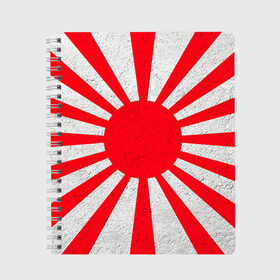 Тетрадь с принтом Япония в Новосибирске, 100% бумага | 48 листов, плотность листов — 60 г/м2, плотность картонной обложки — 250 г/м2. Листы скреплены сбоку удобной пружинной спиралью. Уголки страниц и обложки скругленные. Цвет линий — светло-серый
 | country | japan | государство | страна | флаг | флаги | япония