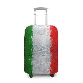 Чехол для чемодана 3D с принтом Италия в Новосибирске, 86% полиэфир, 14% спандекс | двустороннее нанесение принта, прорези для ручек и колес | country | italy | государство | италия | страна | флаг | флаги