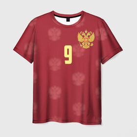 Мужская футболка 3D с принтом Александр Кокорин в Новосибирске, 100% полиэфир | прямой крой, круглый вырез горловины, длина до линии бедер | 9 | kokorin | зенит | россии | россия | рф | сборная