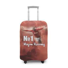 Чехол для чемодана 3D с принтом Уэйн Руни в Новосибирске, 86% полиэфир, 14% спандекс | двустороннее нанесение принта, прорези для ручек и колес | wayne rooney | англия | манчестер юнайтед | футбол
