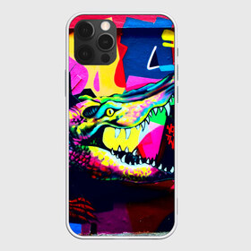 Чехол для iPhone 12 Pro Max с принтом Крокодил в Новосибирске, Силикон |  | Тематика изображения на принте: цветной | яркий