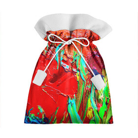 Подарочный 3D мешок с принтом Масляные краски в Новосибирске, 100% полиэстер | Размер: 29*39 см | Тематика изображения на принте: абстракция | абстракция красок | арт | краска | мазки | цветные