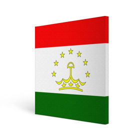 Холст квадратный с принтом Таджикистан в Новосибирске, 100% ПВХ |  | нации | страна | флаг