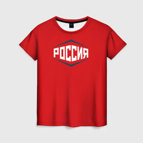 Женская футболка 3D с принтом Россия в Новосибирске, 100% полиэфир ( синтетическое хлопкоподобное полотно) | прямой крой, круглый вырез горловины, длина до линии бедер | 2016 | олимпиада | ретро | россия | сборная | сборная россии | советский союз | ссср
