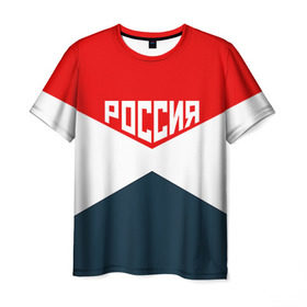 Мужская футболка 3D с принтом Форма в Новосибирске, 100% полиэфир | прямой крой, круглый вырез горловины, длина до линии бедер | 2016 | олимпиада | ретро | россия | сборная | сборная россии | советский союз | ссср