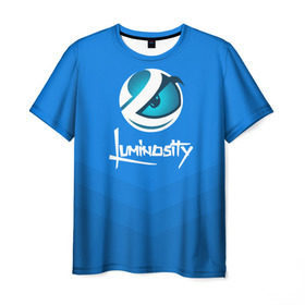 Мужская футболка 3D с принтом Luminosity в Новосибирске, 100% полиэфир | прямой крой, круглый вырез горловины, длина до линии бедер | csgo | esports | gaming | lg | luminosity | ксго